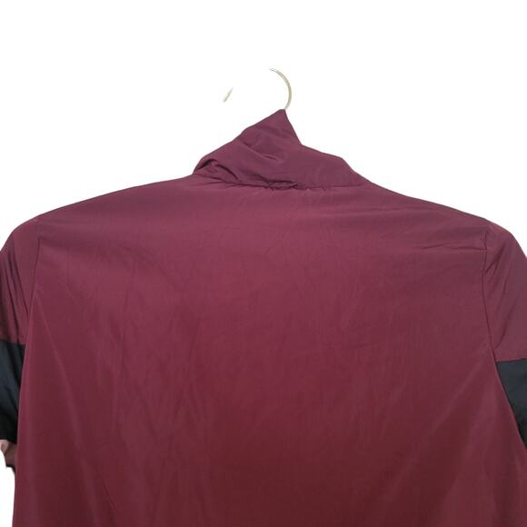 Love Tree Jacket Sz Small S Burgundy Colorblock Full Zip Lightweight Windbreaker - Picture 7 of 11